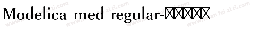 Modelica med regular字体转换